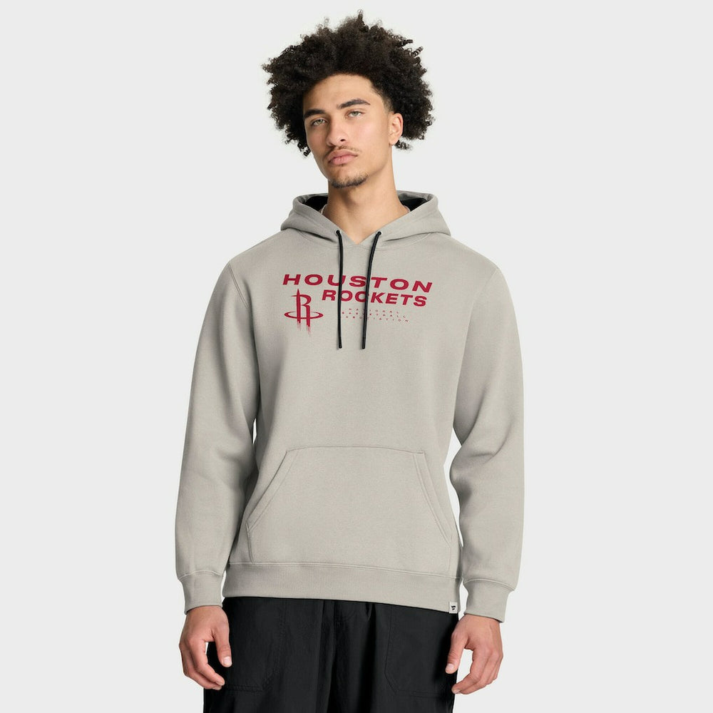 Houston Rockets Crossover Collection Blocked Shot Premium Pullover Hoodie Off White - Fanatics