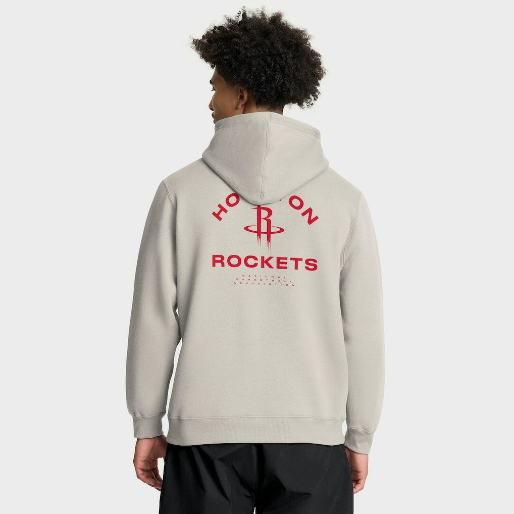 Houston Rockets Crossover Collection Blocked Shot Premium Pullover Hoodie Off White - Fanatics