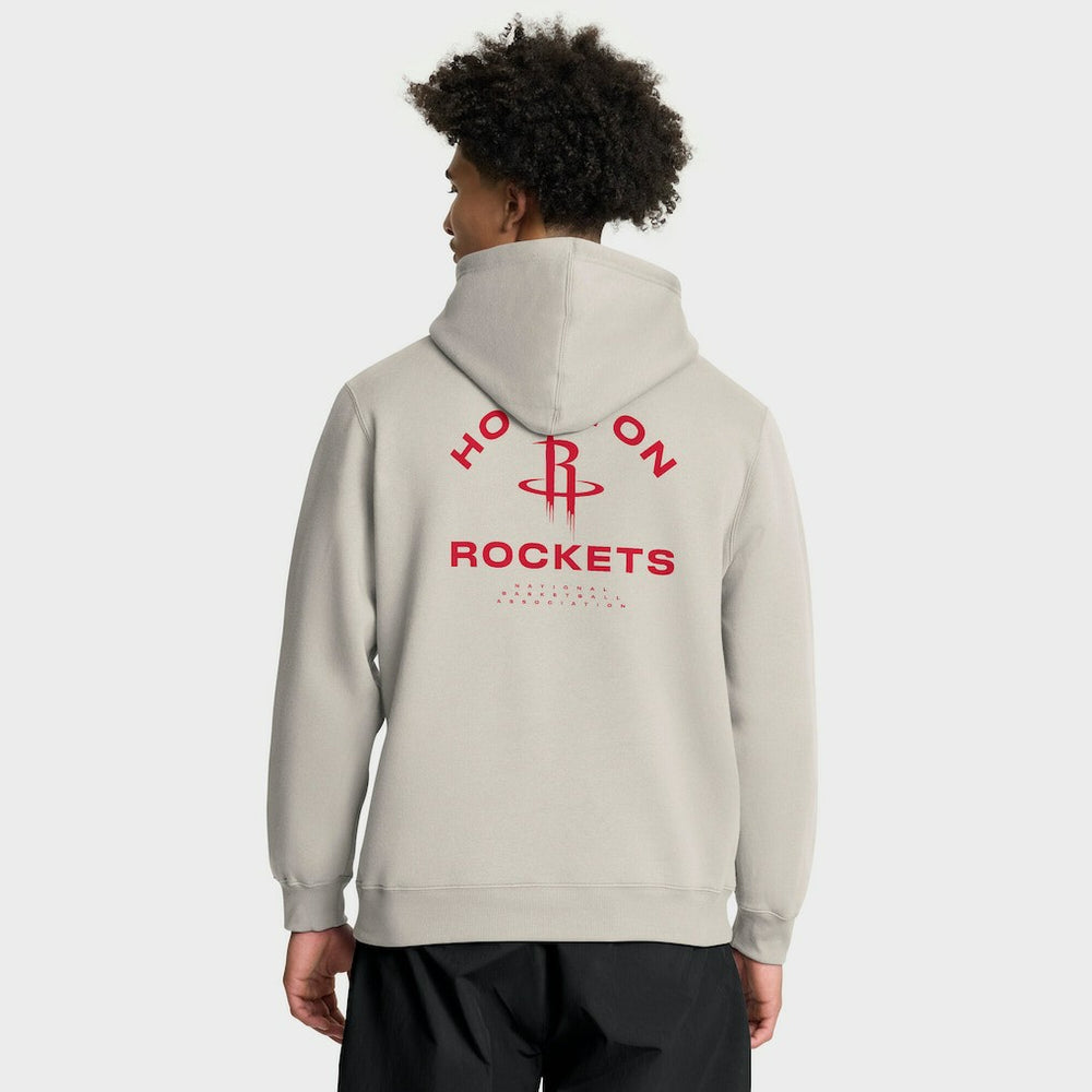 Houston Rockets Crossover Collection Blocked Shot Premium Pullover Hoodie Off White - Fanatics