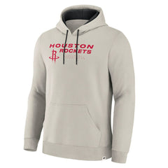 Houston Rockets Crossover Collection Blocked Shot Premium Pullover Hoodie Off White - Fanatics