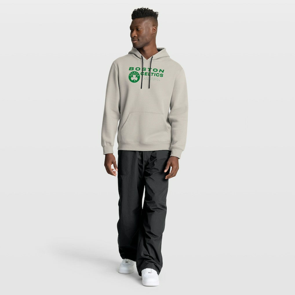 Boston Celtics Crossover Collection Blocked Shot Premium Pullover Hoodie Off White - Fanatics