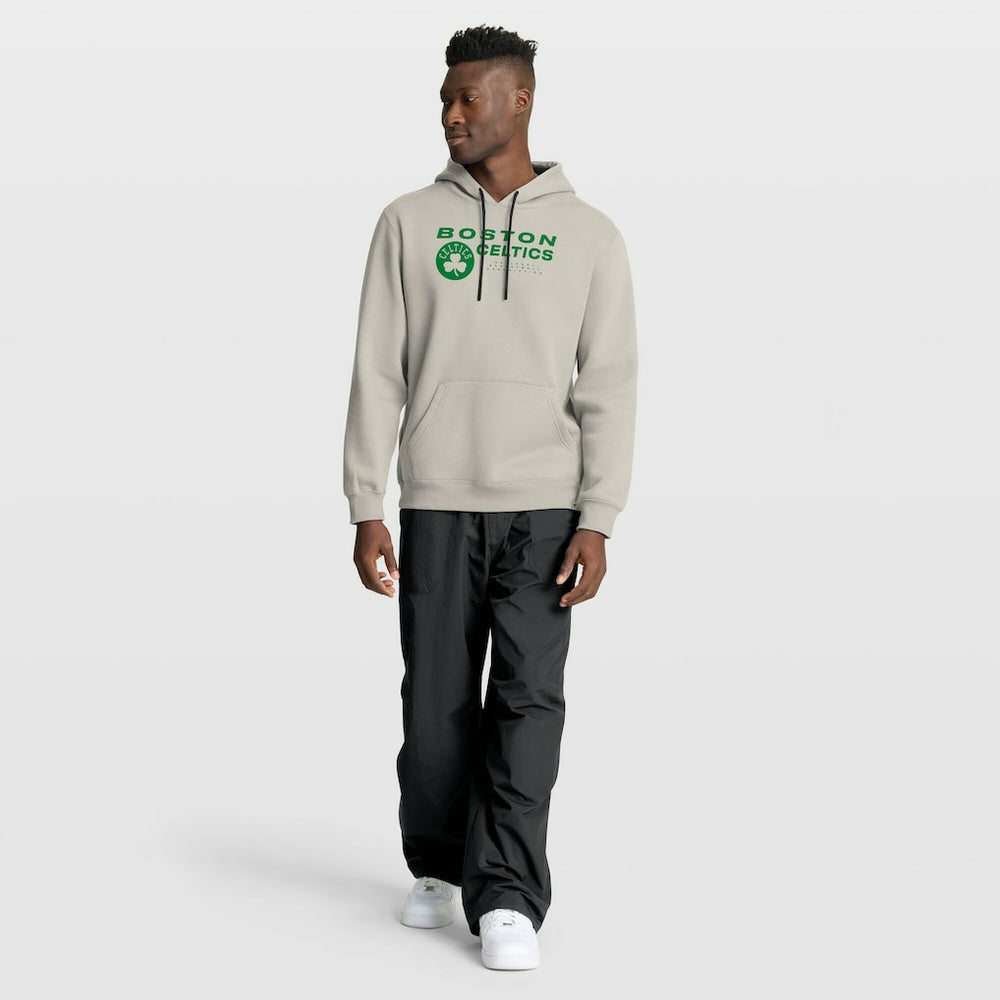 Boston Celtics Crossover Collection Blocked Shot Premium Pullover Hoodie Off White - Fanatics