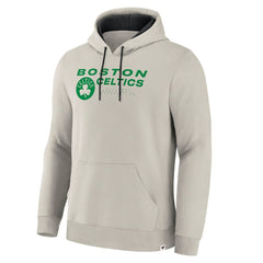 Boston Celtics Crossover Collection Blocked Shot Premium Pullover Hoodie Off White - Fanatics