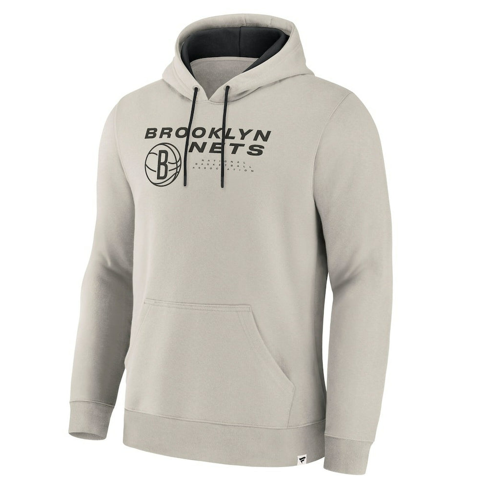 Brooklyn Nets Crossover Collection Blocked Shot Premium Pullover Hoodie Off White - Fanatics outlet
