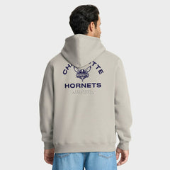 Charlotte Hornets Crossover Collection Blocked Shot Premium Pullover Hoodie Off White - Fanatics