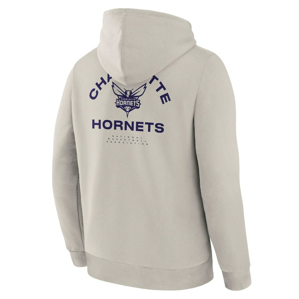 Charlotte Hornets Crossover Collection Blocked Shot Premium Pullover Hoodie Off White - Fanatics