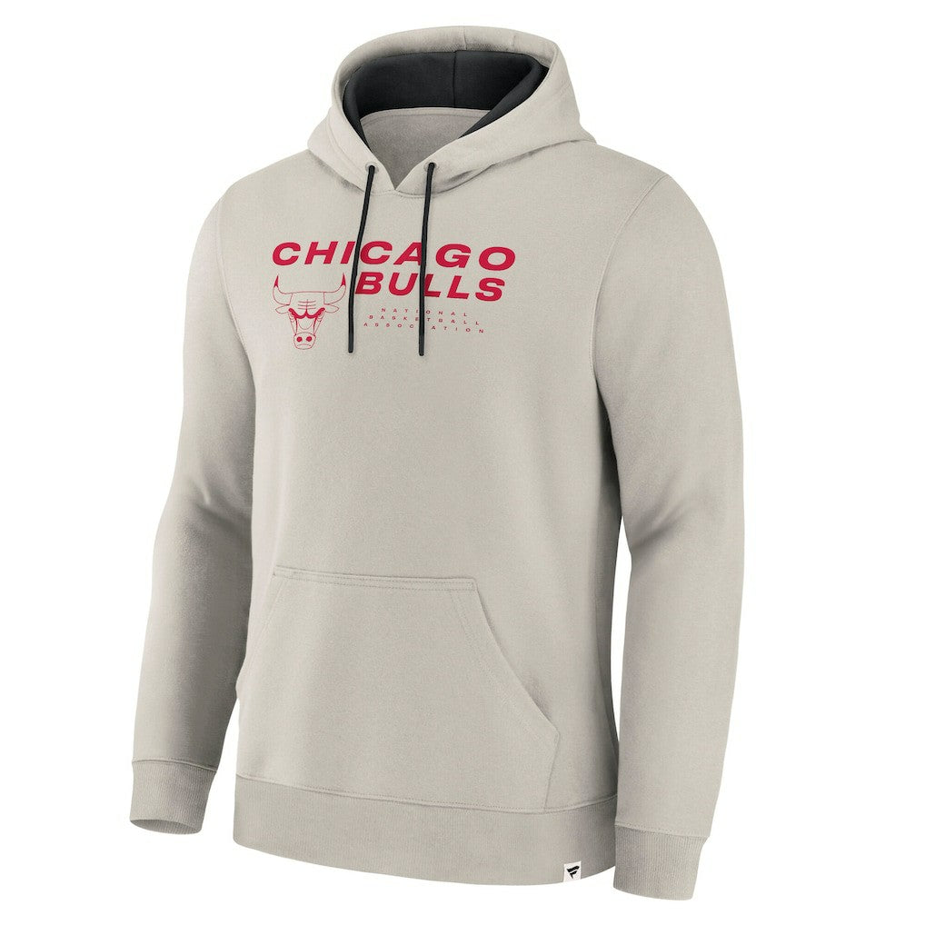 Chicago Bulls Crossover Collection Blocked Shot Premium Pullover Hoodie Off White - Fanatics