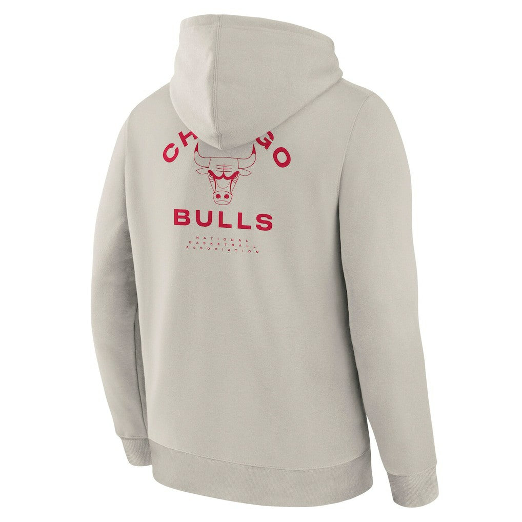 Chicago Bulls Crossover Collection Blocked Shot Premium Pullover Hoodie Off White - Fanatics