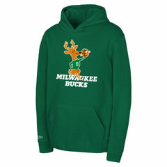 Milwaukee Bucks Preschool Retro Logo Pullover Hoodie Green - Mitchell & Ness outlet
