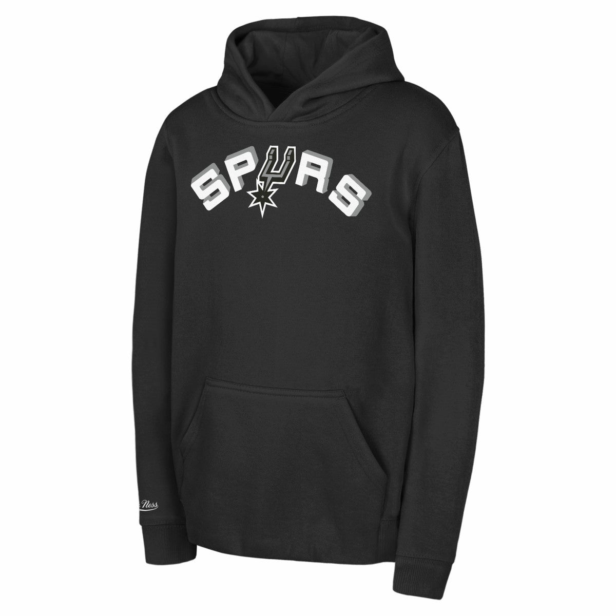 San Antonio Spurs Preschool Retro Logo Pullover Hoodie Black - Mitchell & Ness