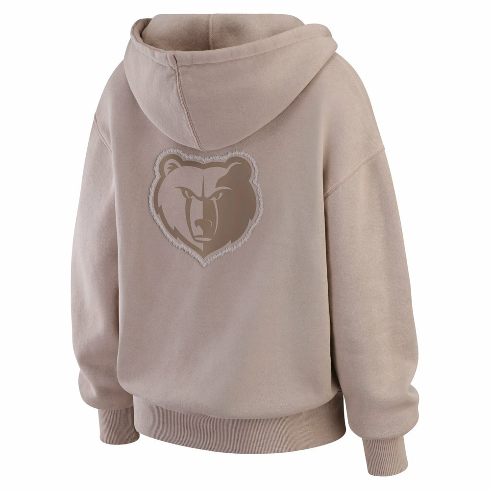 Memphis Grizzlies WEAR by Erin Andrews Women's Washed Pullover Crewdie Tan outlet