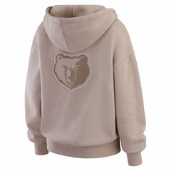 Memphis Grizzlies WEAR by Erin Andrews Women's Washed Pullover Crewdie Tan outlet