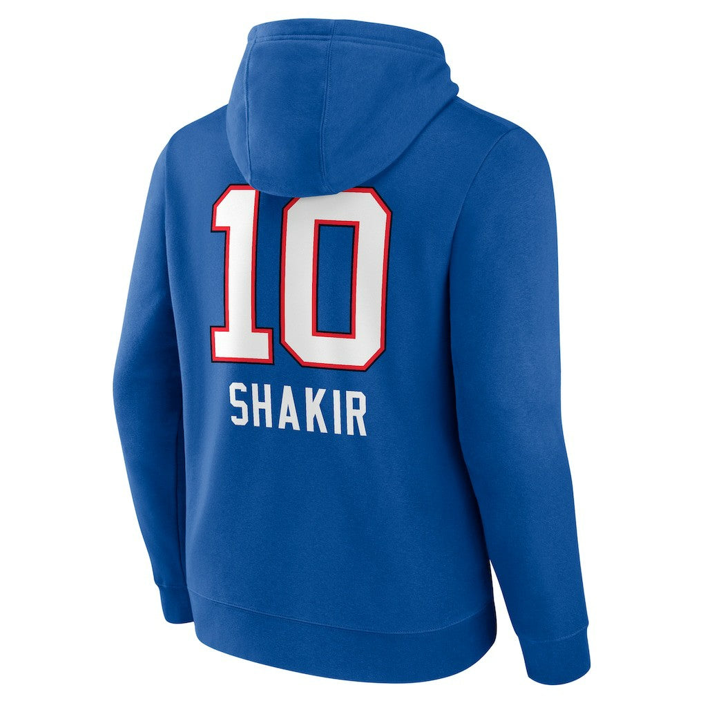 Khalil Shakir Buffalo Bills Team Wordmark Name & Number Pullover Hoodie - Royal Hoodies