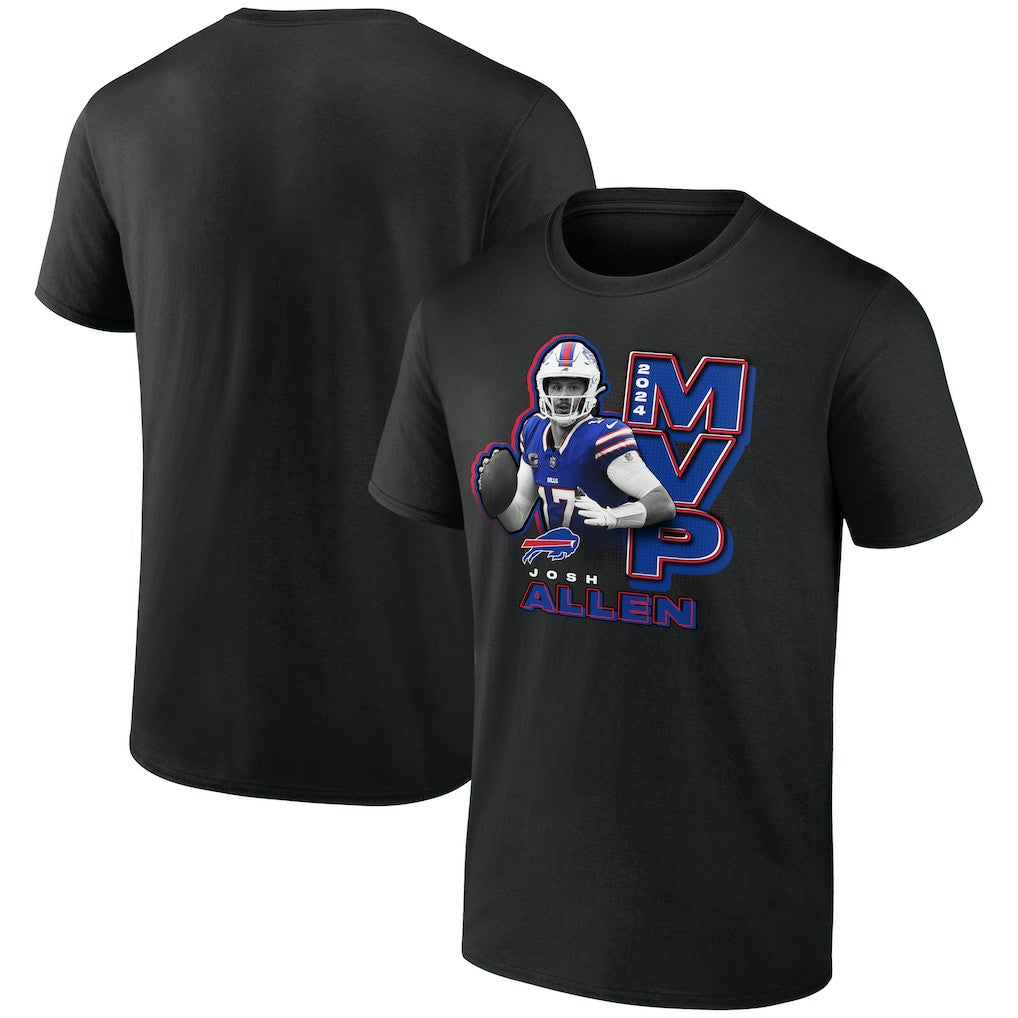 Josh Allen Buffalo Bills 2024 NFL MVP T-Shirt - Black T-shirts