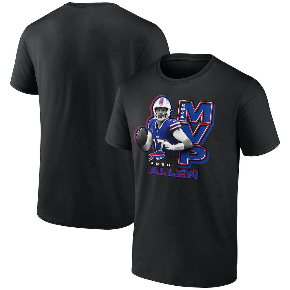 Josh Allen Buffalo Bills 2024 NFL MVP T-Shirt - Black T-shirts