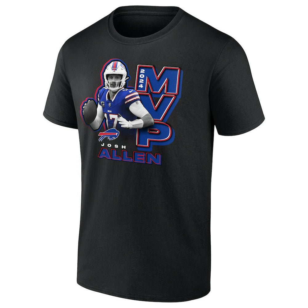 Josh Allen Buffalo Bills 2024 NFL MVP T-Shirt - Black T-shirts