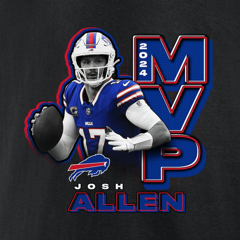 Josh Allen Buffalo Bills 2024 NFL MVP T-Shirt - Black T-shirts