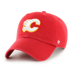 Calgary Flames '47 Core Logo Clean Up Adjustable Hat - Red | US 202798786