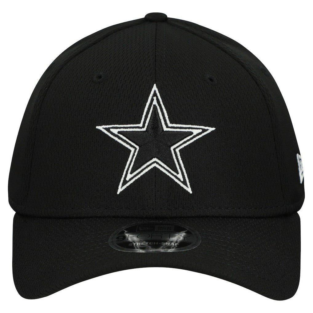 Dallas Cowboys New Era B-Dub 9FORTY Adjustable Hat - Black Hats