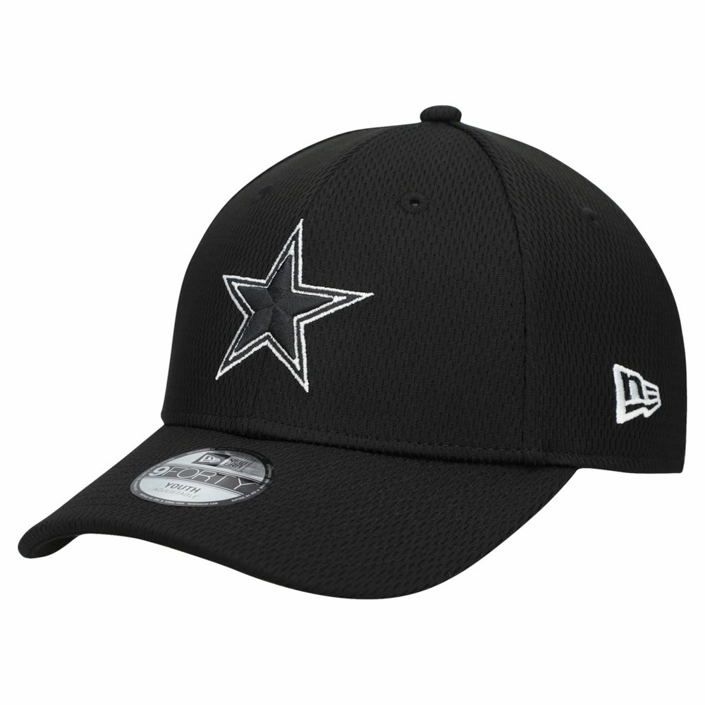 Dallas Cowboys New Era Youth B-Dub 9FORTY Adjustable Hat - Black Hats
