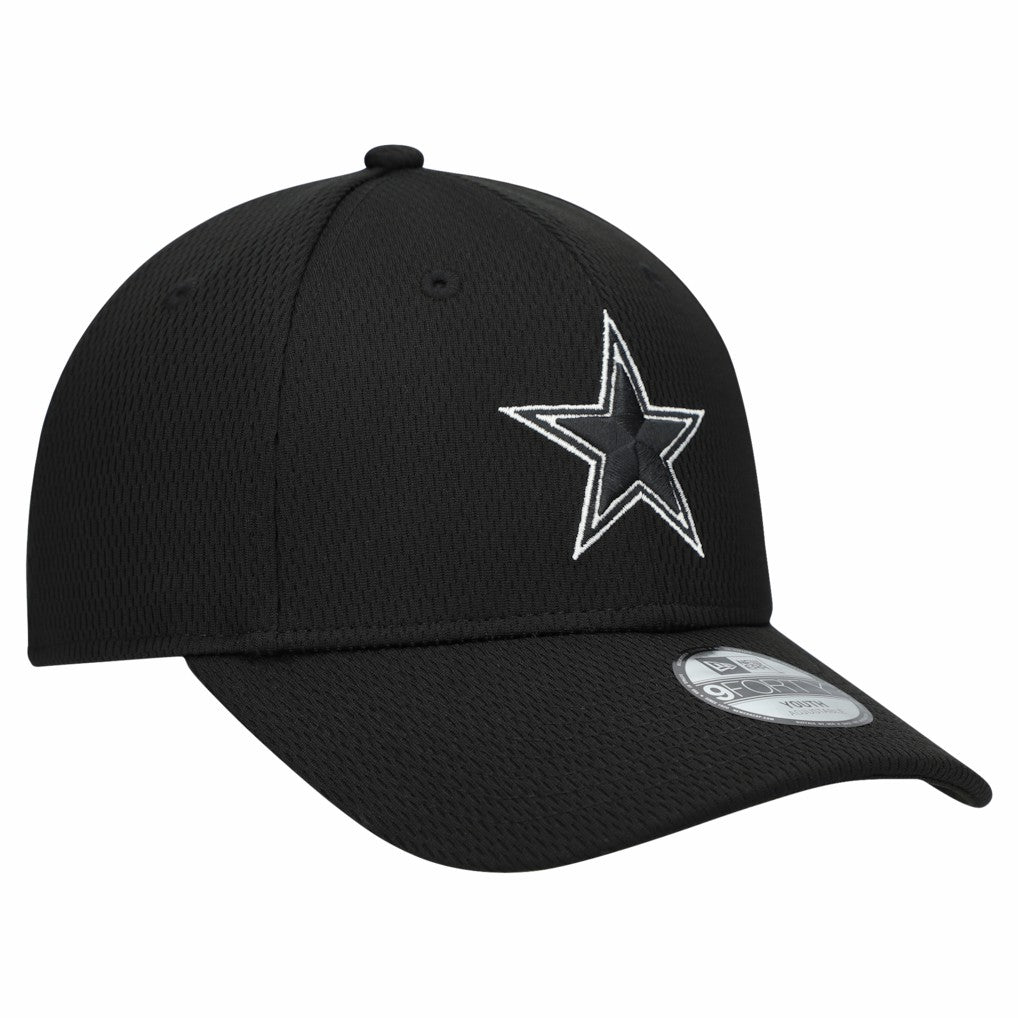 Dallas Cowboys New Era Youth B-Dub 9FORTY Adjustable Hat - Black Hats