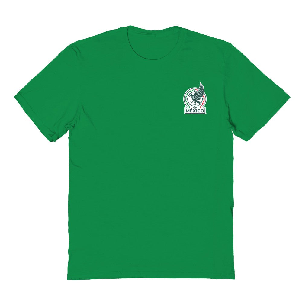 Mexico National Team Vive La Fete Women's Impressions Artwork T-Shirt Green