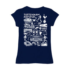 Tottenham Hotspur Vive La Fete Girls Youth Color Badge Fitted T-Shirt Navy