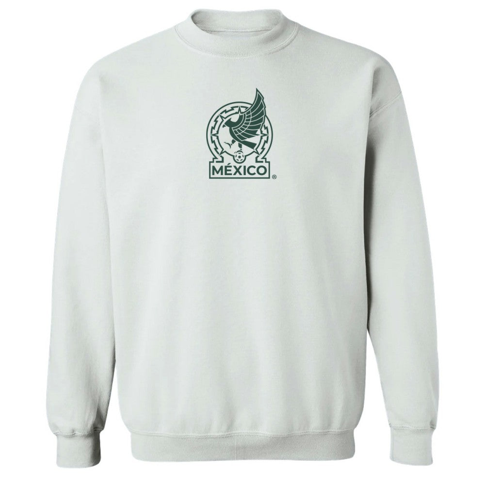 Mexico National Team Vive La Fete Women's Color Badge Pullover Sweatshirt White