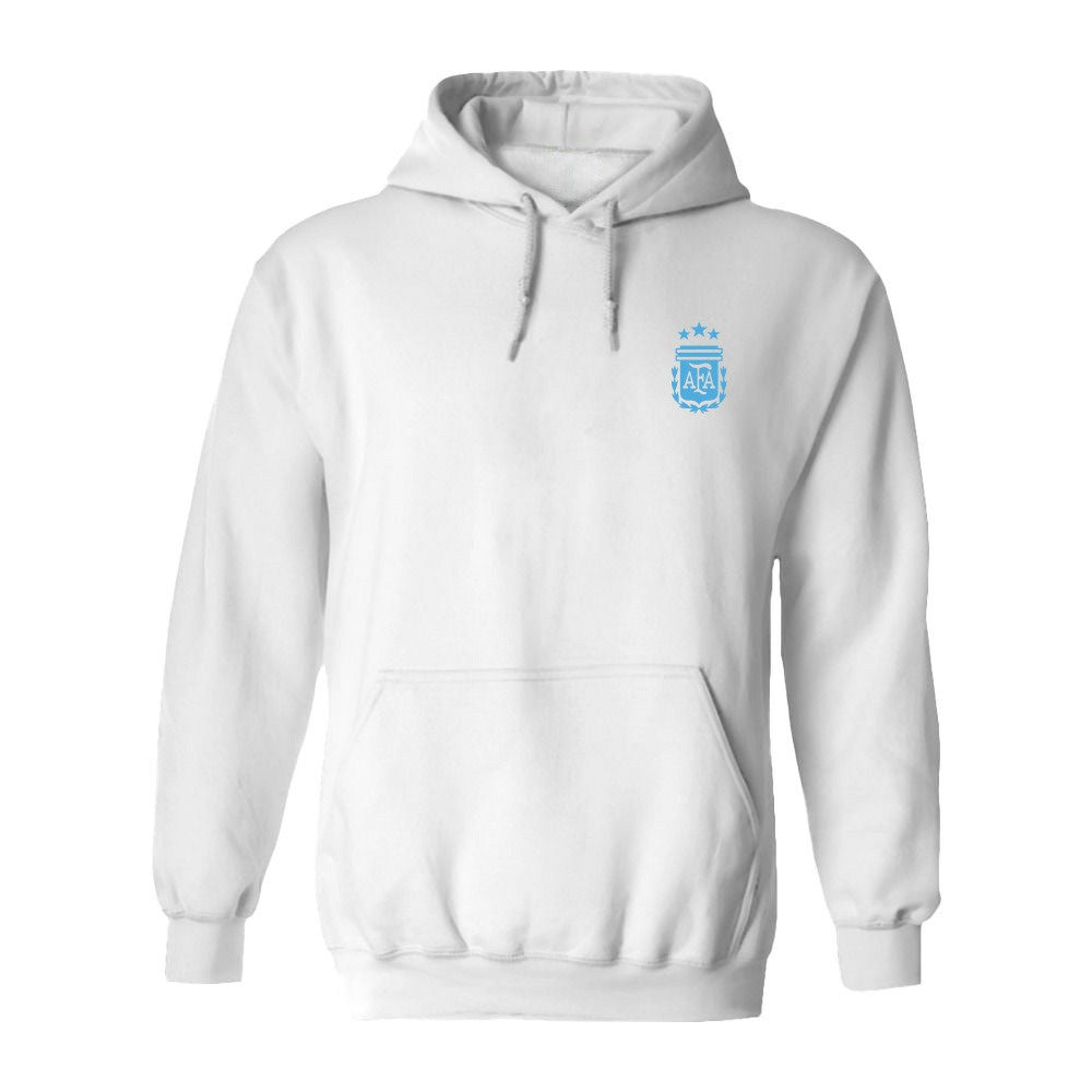 Argentina National Team Vive La Fete Women's Color Badge Pullover Hoodie Heather Gray