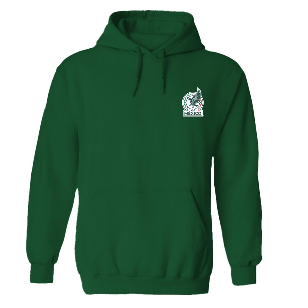 Mexico National Team Vive La Fete Women's Color Badge Pullover Hoodie Green