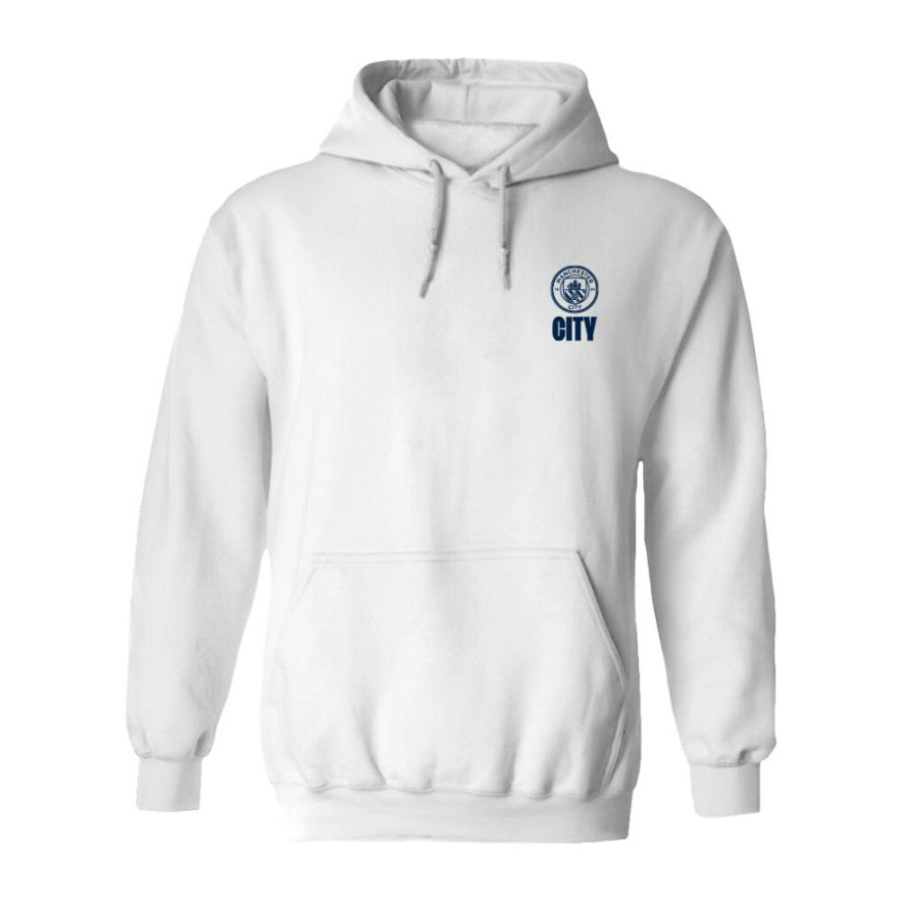 Manchester City Vive La Fete Women's Color Badge Pullover Hoodie White
