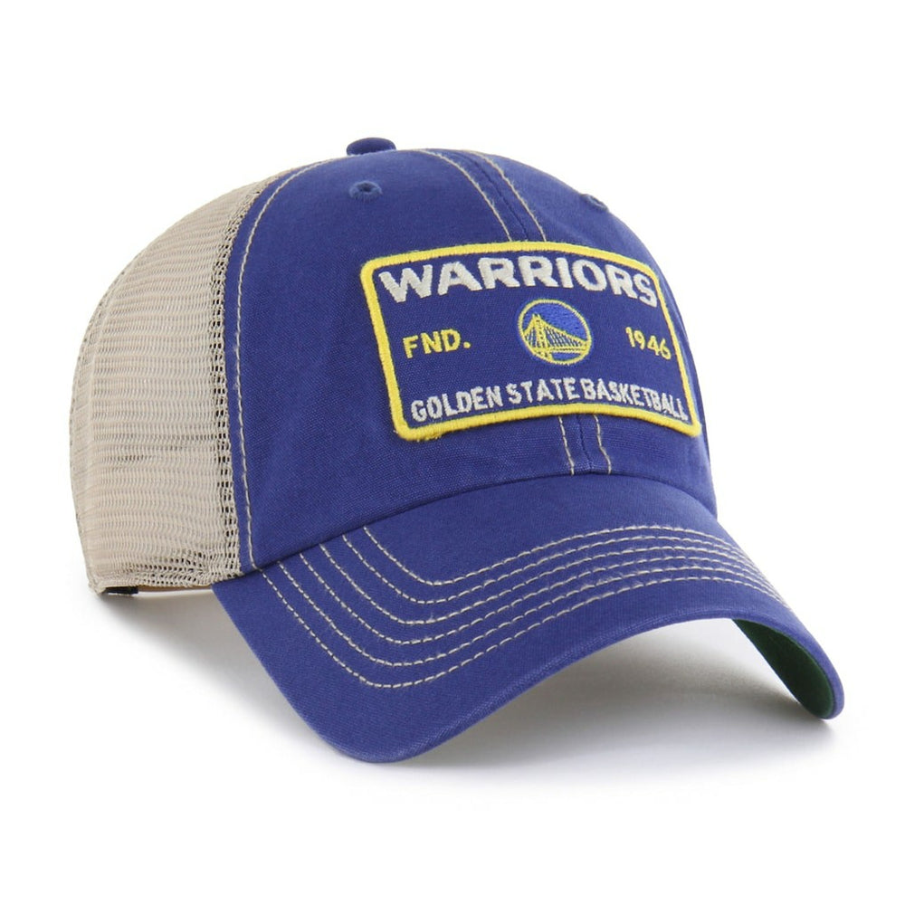Golden State Warriors '47 Wabash Patch Clean Up Adjustable Hat Royal/Tan - 47 brand