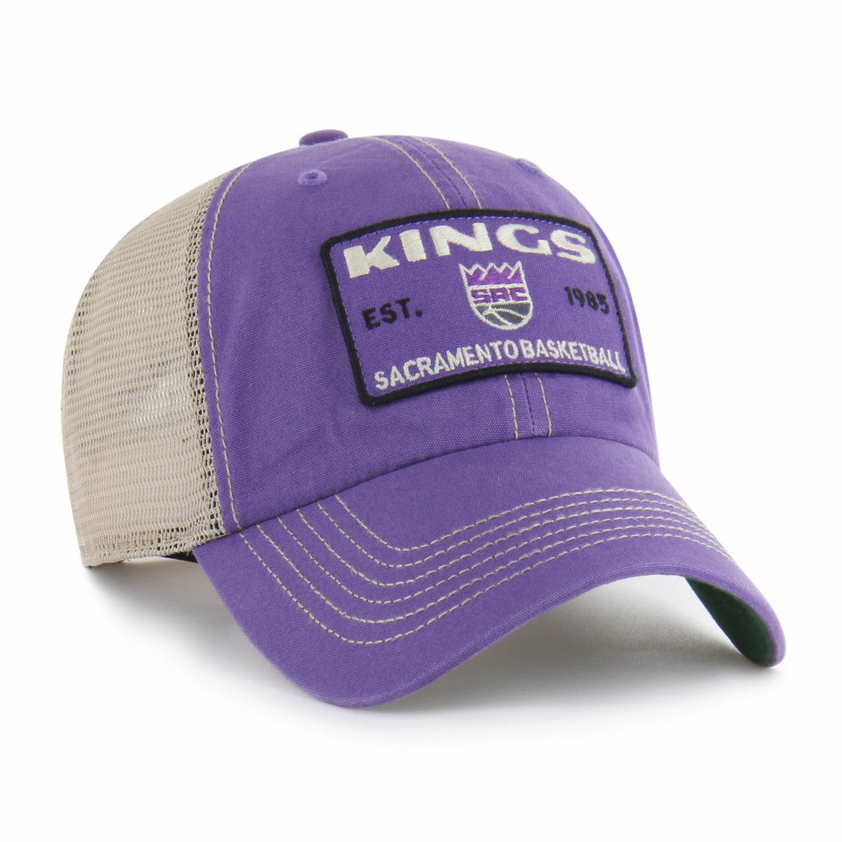Sacramento Kings '47 Wabash Patch Clean Up Adjustable Hat Purple/Tan - 47 brand