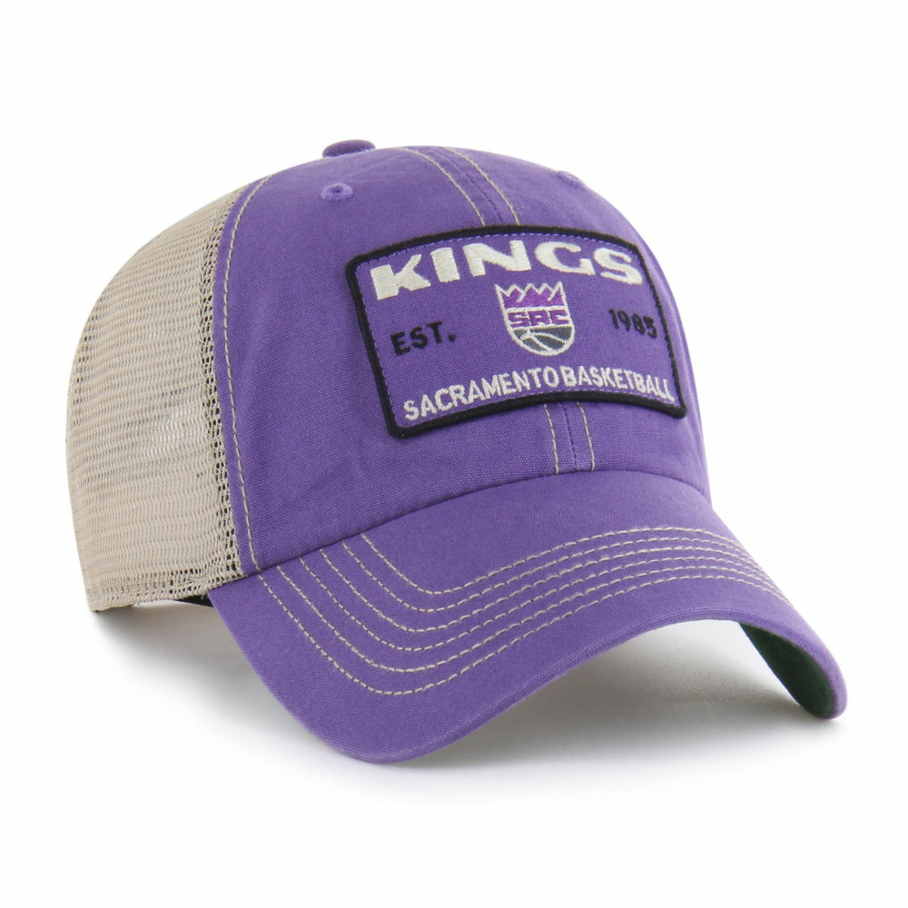 Sacramento Kings '47 Wabash Patch Clean Up Adjustable Hat Purple/Tan - 47 brand