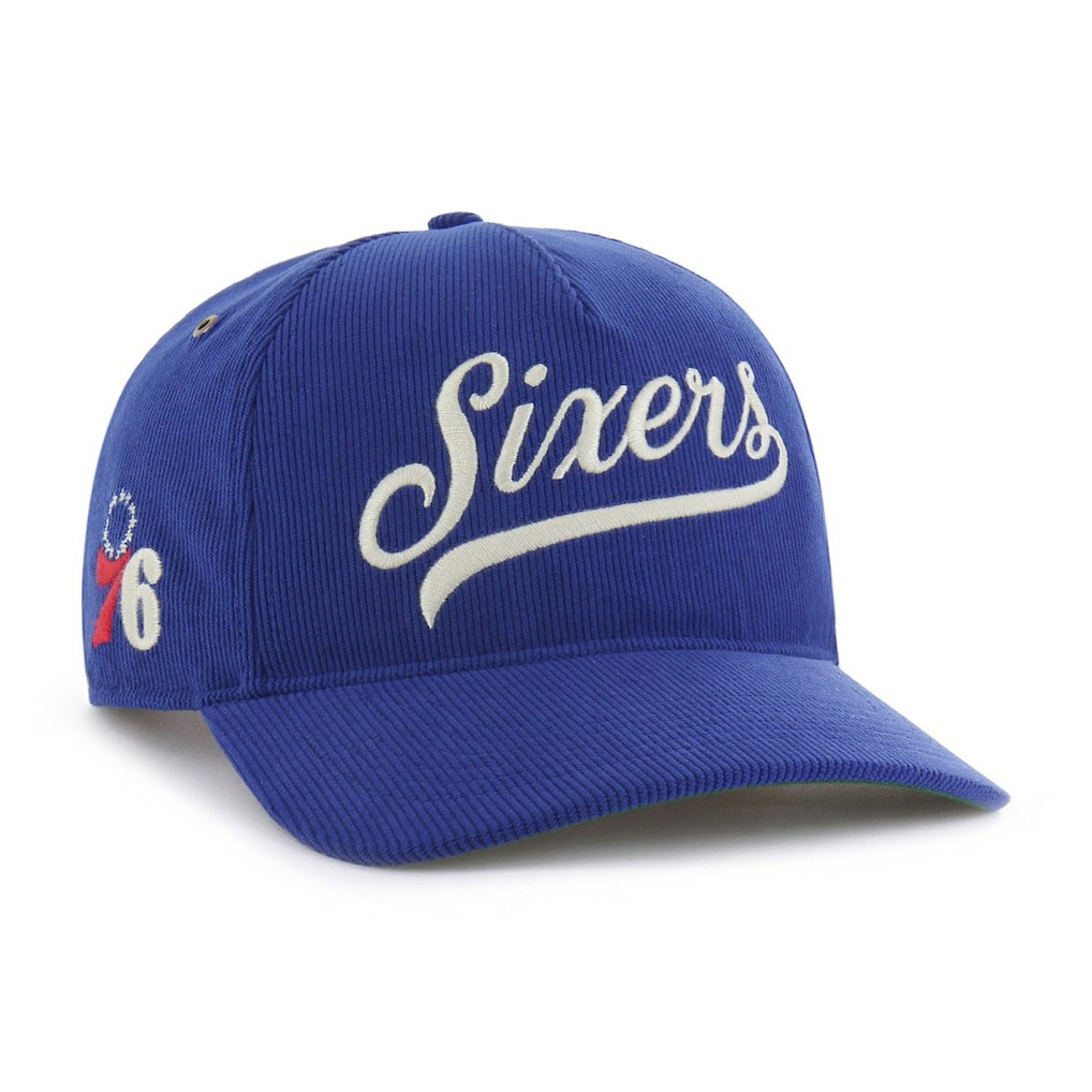 Philadelphia 76ers '47 Golden Age Relaxed Corduroy Hitch Adjustable Hat Royal - 47 brand