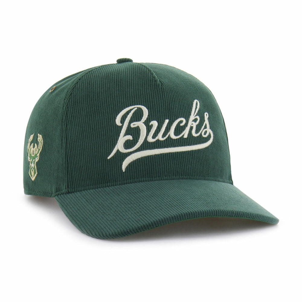 Milwaukee Bucks '47 Golden Age Relaxed Corduroy Hitch Adjustable Hat Hunter Green - 47 brand