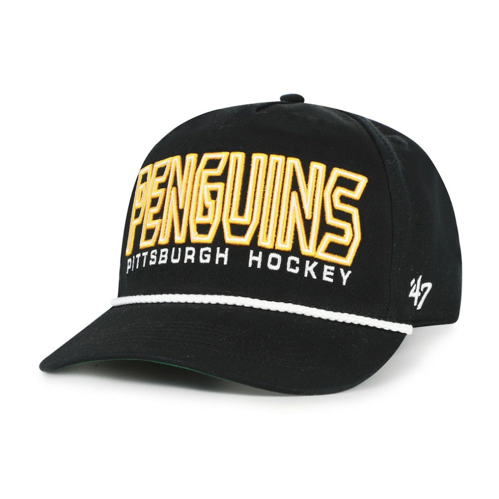 Pittsburgh Penguins '47 Byline Hitch Adjustable Hat - Black | US 202801560