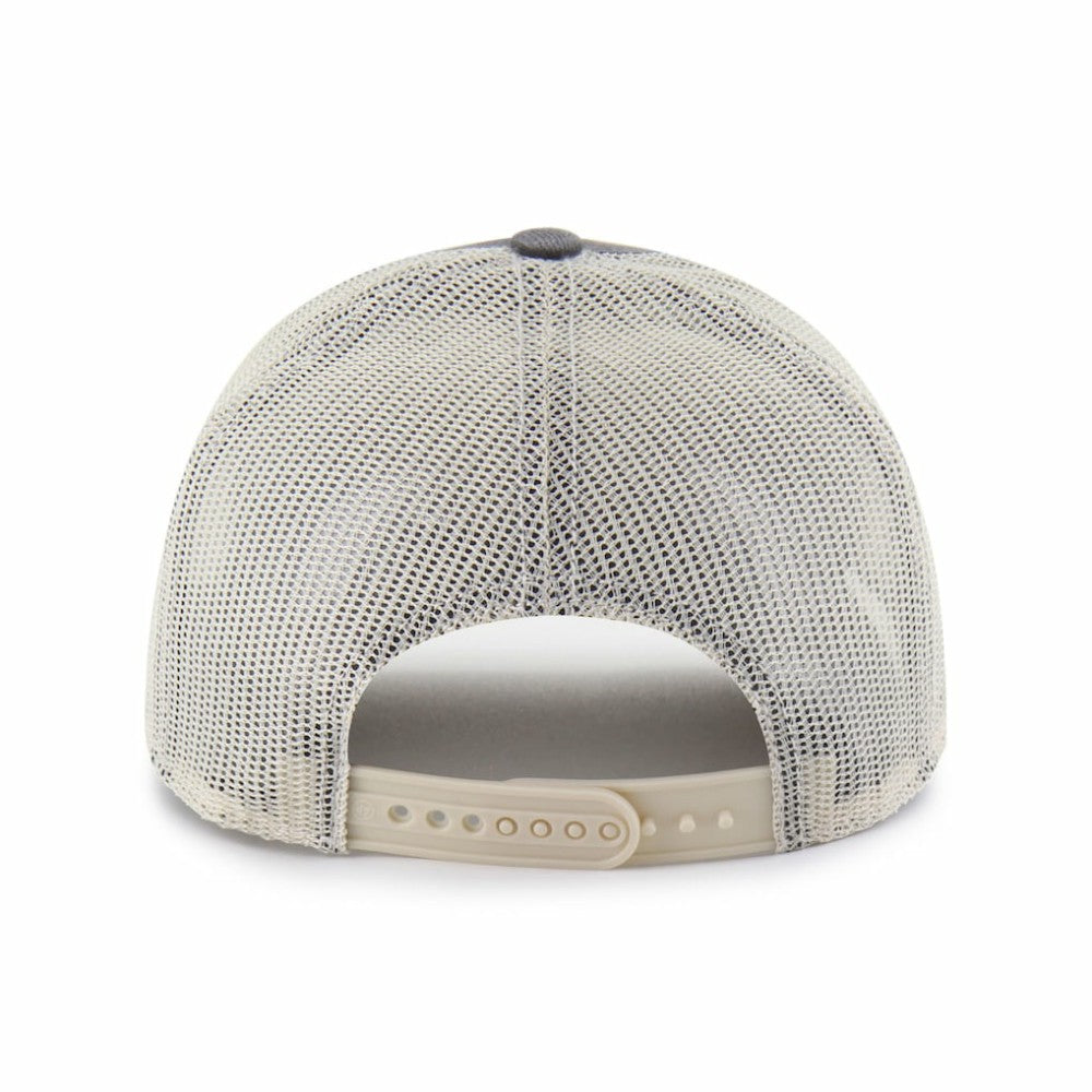 Chicago Blackhawks '47 Canteen Pigment Dyed Patch Trucker Adjustable Hat - Charcoal | US 202801576