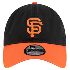 San Francisco Giants OVO x New Era Washed 9TWENTY Adjustable Hat - Black/Orange Hats