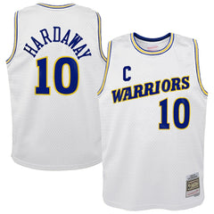 Tim Hardaway Golden State Warriors Youth 1990-91 Hardwood Classics Swingman Throwback Home Jersey White - Mitchell & Ness