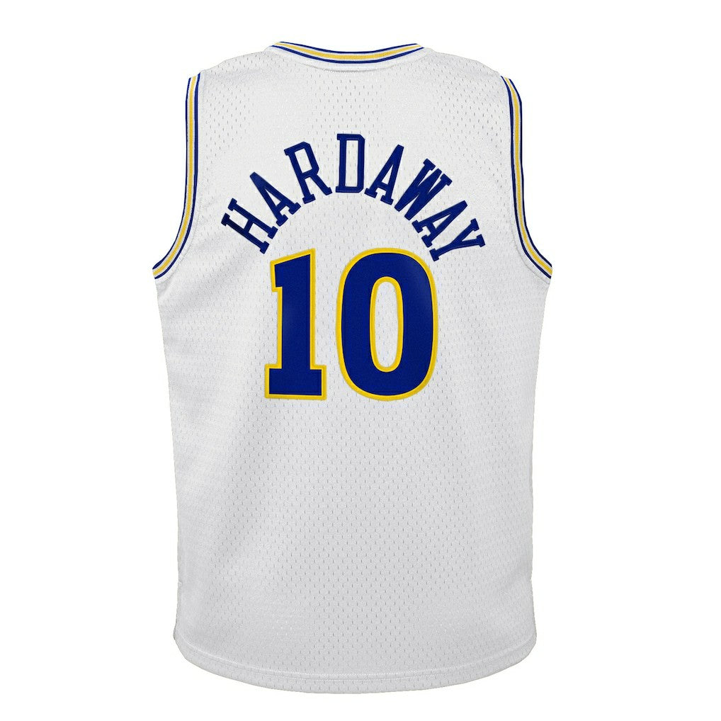 Tim Hardaway Golden State Warriors Youth 1990-91 Hardwood Classics Swingman Throwback Home Jersey White - Mitchell & Ness