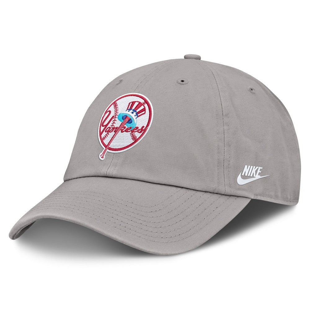 New York Yankees Nike Cooperstown Collection Club Adjustable Hat - Gray Hats