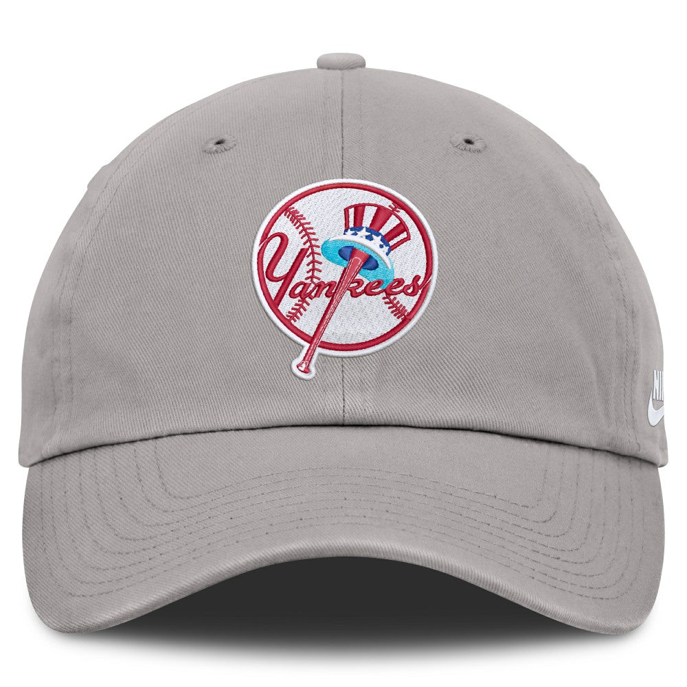 New York Yankees Nike Cooperstown Collection Club Adjustable Hat - Gray Hats