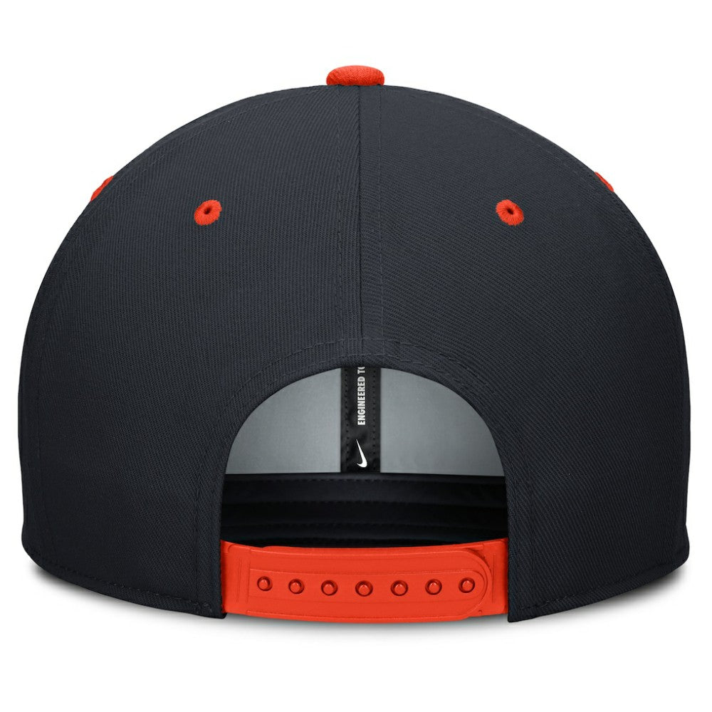 Detroit Tigers Nike Cooperstown Collection Pro Dri-FIT Snapback Hat - Navy/Orange Hats