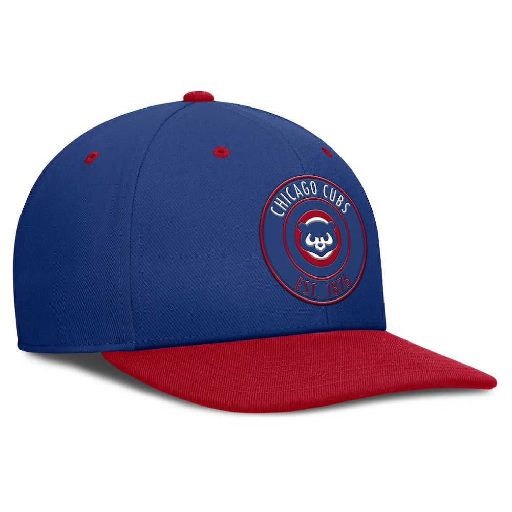 Chicago Cubs Nike Cooperstown Collection Pro Dri-FIT Snapback Hat - Royal/Red Hats