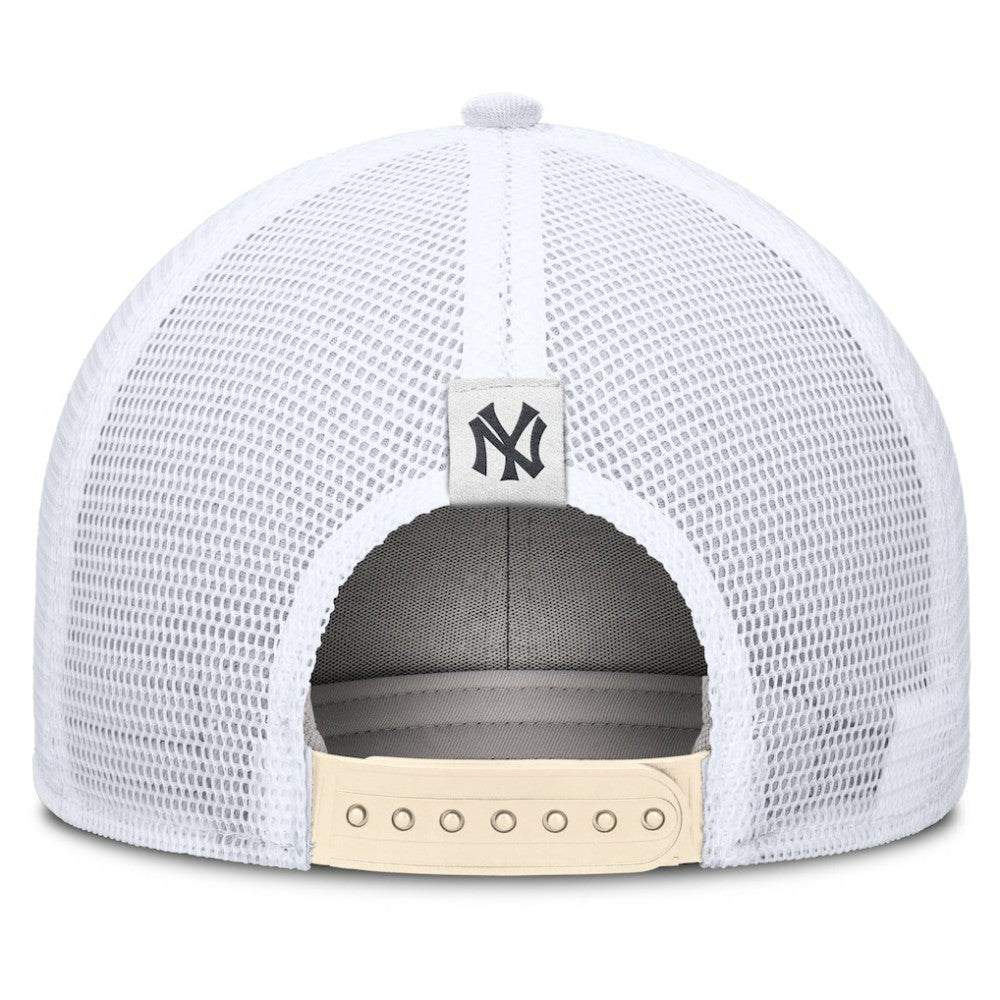 New York Yankees Nike Cooperstown Collection Dri-FIT Rise Trucker Adjustable Hat - Natural Hats