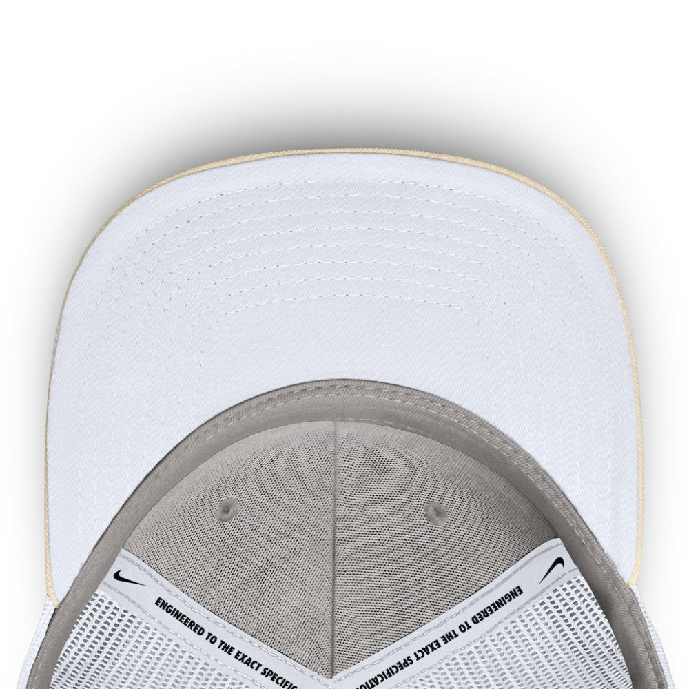 New York Yankees Nike Cooperstown Collection Dri-FIT Rise Trucker Adjustable Hat - Natural Hats