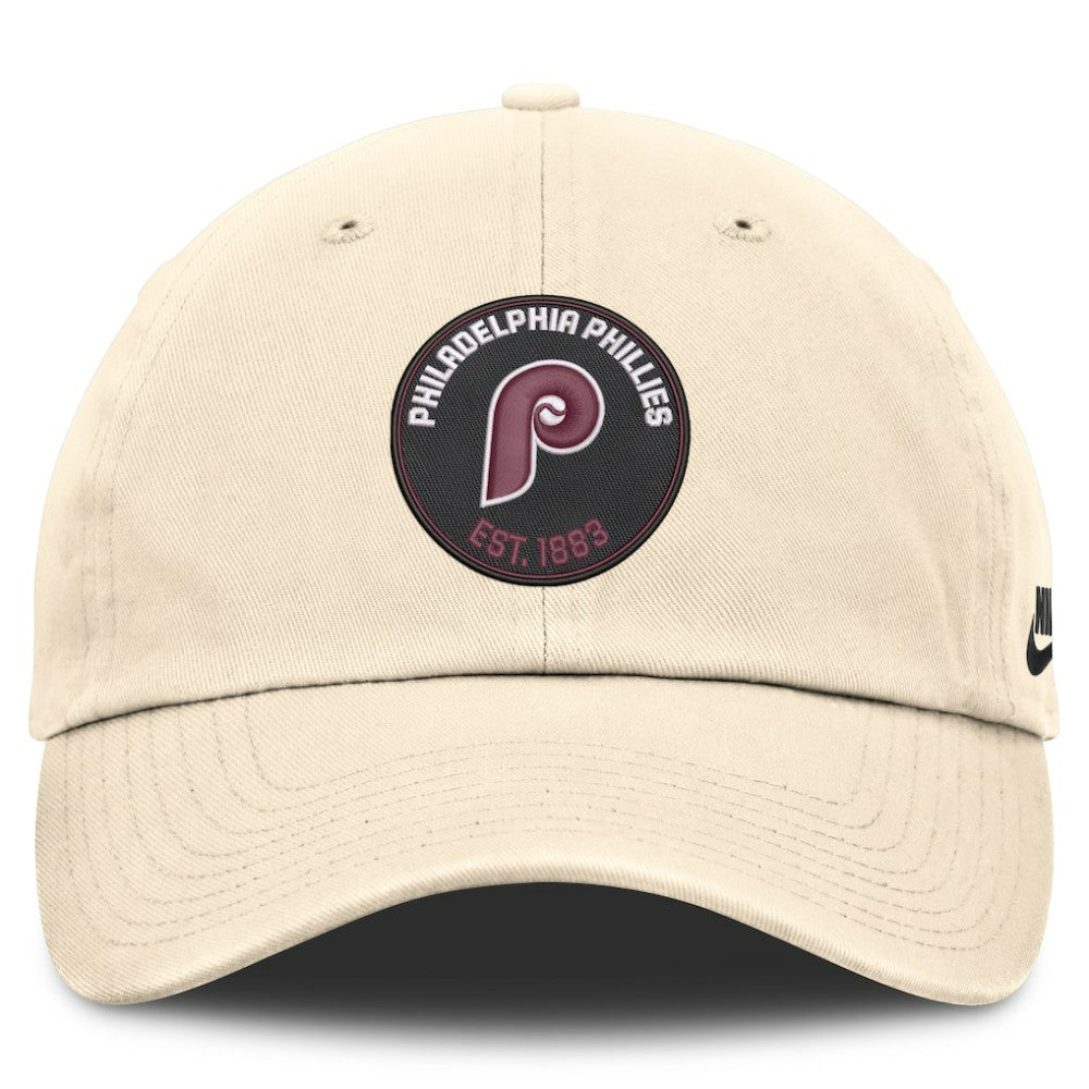 Philadelphia Phillies Nike Cooperstown Collection Club Adjustable Hat - Natural Hats