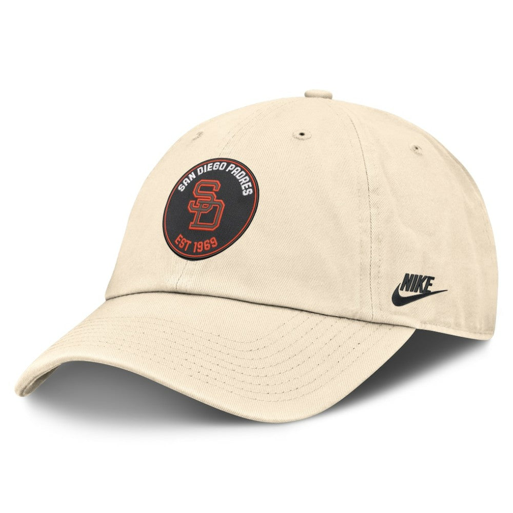 San Diego Padres Nike Cooperstown Collection Club Adjustable Hat - Natural Hats