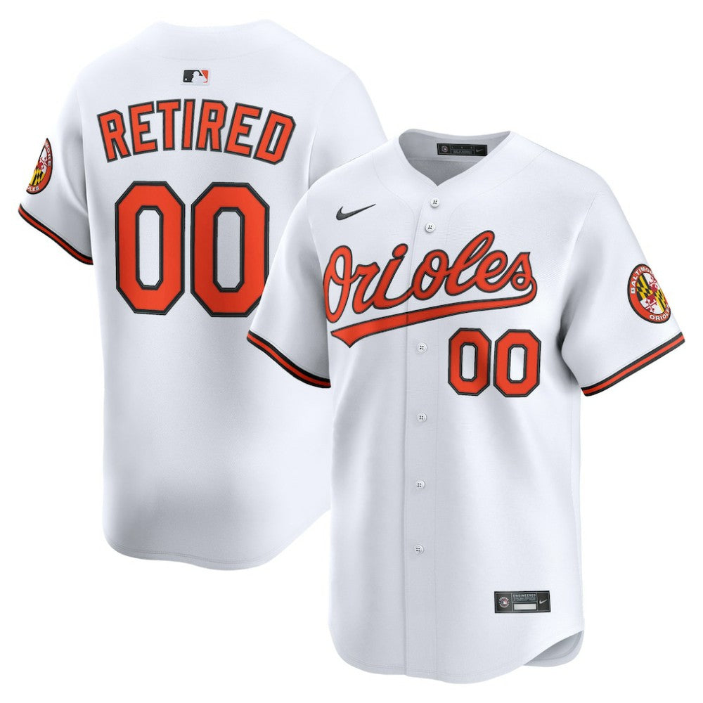 Baltimore Orioles Nike Home Limited Pick-A-Player Retired Roster Jersey - White Jerseys